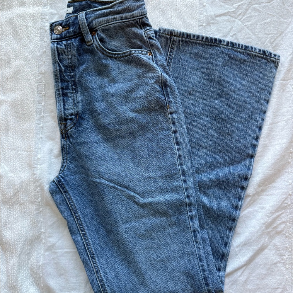 PacSun Blue Flare Wide Leg Jeans